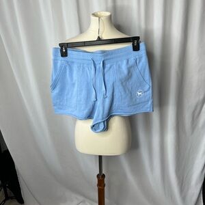The Black Dog Brand Blue Sweat Shorts Drawstring Lounge Shorts Size L